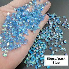 50pcs Aurora Candy Nail Rhinestones for DIY or Nail Salon