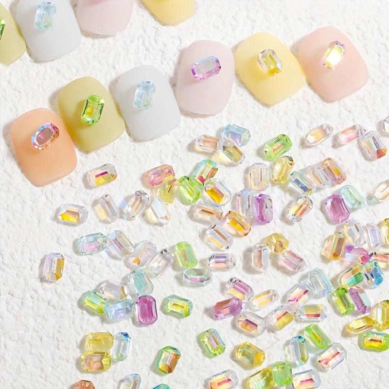 50pcs Aurora Candy Nail Rhinestones for DIY or Nail Salon