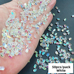 50pcs Aurora Candy Nail Rhinestones for DIY or Nail Salon
