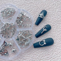 Nail Art Charms Alloy Studs Nail Art Jewelry Kit