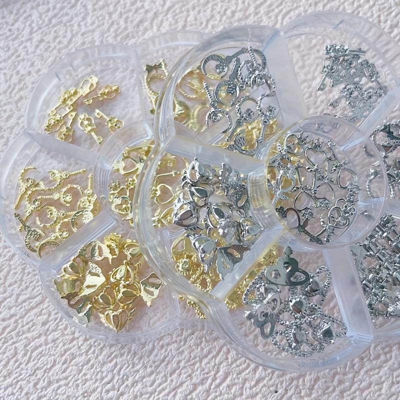 Nail Art Charms Alloy Studs Nail Art Jewelry Kit