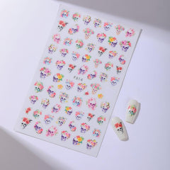 Halloween Nail Art Stickers Self Adhesive Pumpkin Skull Ghost Castle Wizard