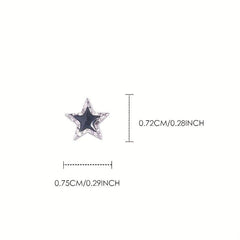 5Pcs Zircon Star Y2K Nail Art Charms for Easter DIY Crafts