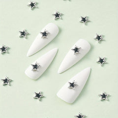 5Pcs Zircon Star Y2K Nail Art Charms for Easter DIY Crafts