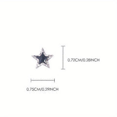 5Pcs Zircon Star Y2K Nail Art Charms for Easter DIY Crafts