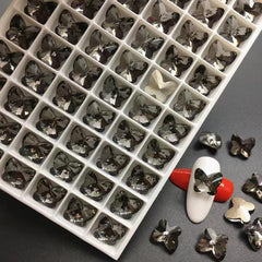Aurora Butterfly Nail Art Artificial Diamonds Crystal Stones Nail Beauty Salon