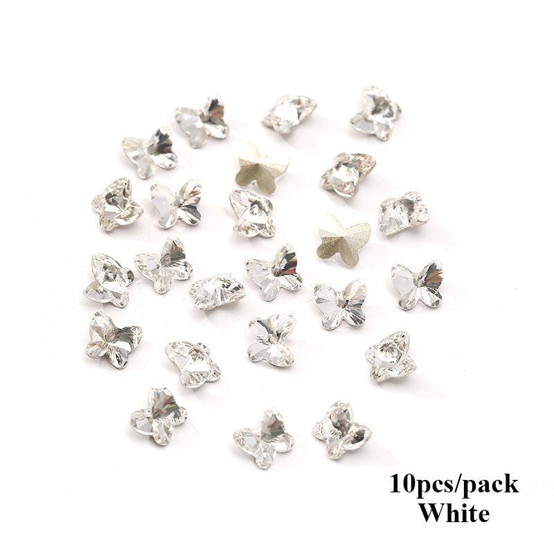 Aurora Butterfly Nail Art Artificial Diamonds Crystal Stones Nail Beauty Salon