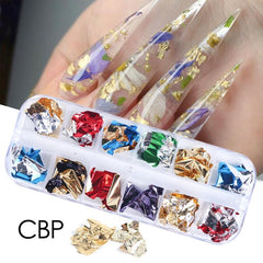 Red Winter Set Nail Glitter Flakes Gel DIY Manicure Accessories