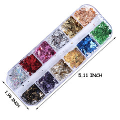 Red Winter Set Nail Glitter Flakes Gel DIY Manicure Accessories