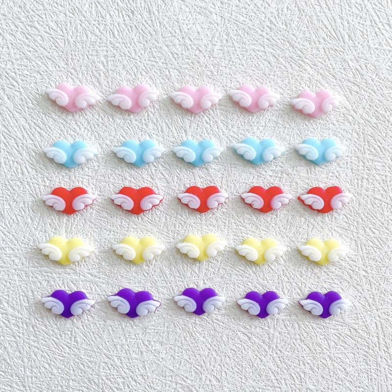 30 pcs Angel Wing Nail Stickers 3D Resin Accessories for DIY Nail and Decoration