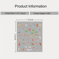 Halloween Holiday 5D Nail Art Stickers Pumpkin Bat 3D Decoration Decals