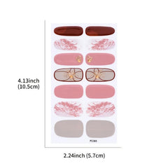 Glittery Nail Stickers Easy to Apply Long Lasting Nail Art Decorations