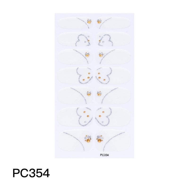 Glittery Nail Stickers Easy to Apply Long Lasting Nail Art Decorations