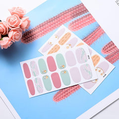 Glittery Nail Stickers Easy to Apply Long Lasting Nail Art Decorations