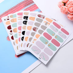 Glittery Nail Stickers Easy to Apply Long Lasting Nail Art Decorations