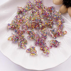 30pcs Unicorn Nail Art Charms with Rhinestones for DIY or Salon