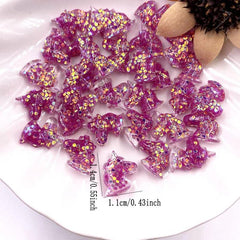 30pcs Unicorn Nail Art Charms with Rhinestones for DIY or Salon