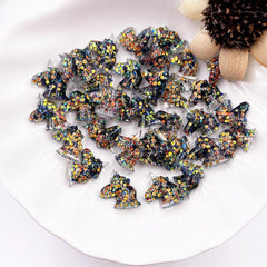 30pcs Unicorn Nail Art Charms with Rhinestones for DIY or Salon