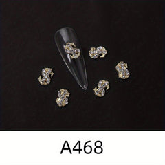 3D Dollar Sign Nail Art Charms Metal Alloy Dollars Nail Art Decoration