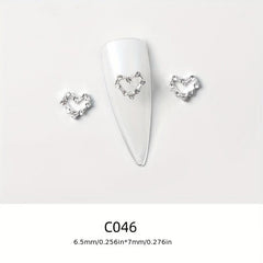 Romantic Rose Lips Nail Art 3D Nail Rhinestones DIY Manicure Decoration