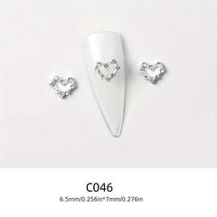 Romantic Rose Lips Nail Art 3D Nail Rhinestones DIY Manicure Decoration
