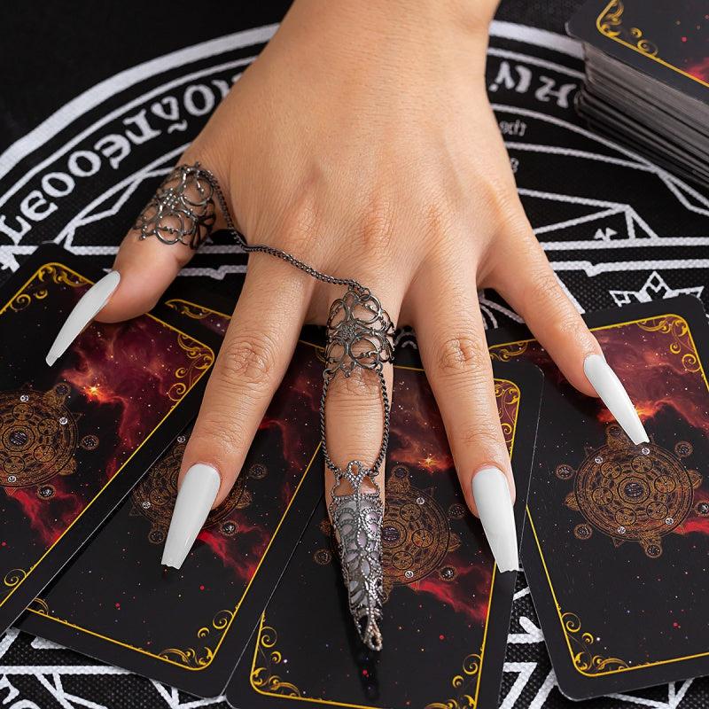 Antique Style Finger Nail Claw Rings Women Costume Fingertip Claw Nail Rings
