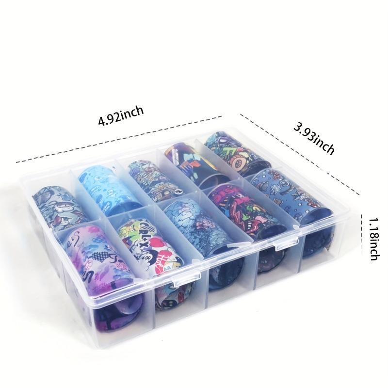 Y2K Nail Art Stickers Glitter Wrap Transfer Starry Sky Marbling DIY Nails