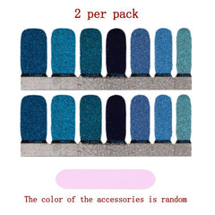 Glitter Nail Stickers Self Adhesive Full Nail Wraps for Women and Girl