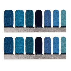 Glitter Nail Stickers Self Adhesive Full Nail Wraps for Women and Girl