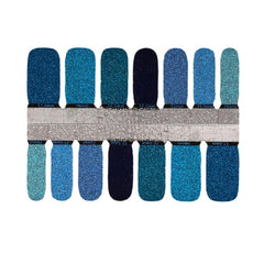 Glitter Nail Stickers Self Adhesive Full Nail Wraps for Women and Girl