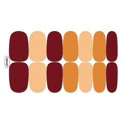 Waterproof Nail Polish Stickers Full Cover Decal Strips 8 Sheet