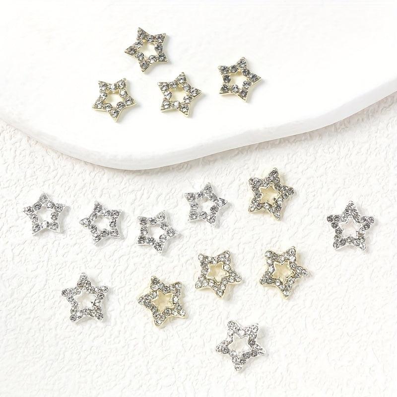 10pcs Star Shape Nail Charms Rhinestones DIY Decoration Nail Art Accessories