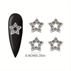 10pcs Star Shape Nail Charms Rhinestones DIY Decoration Nail Art Accessories