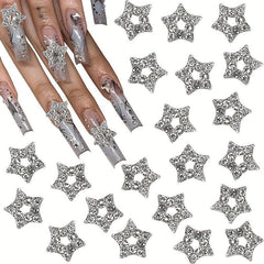10pcs Star Shape Nail Charms Rhinestones DIY Decoration Nail Art Accessories