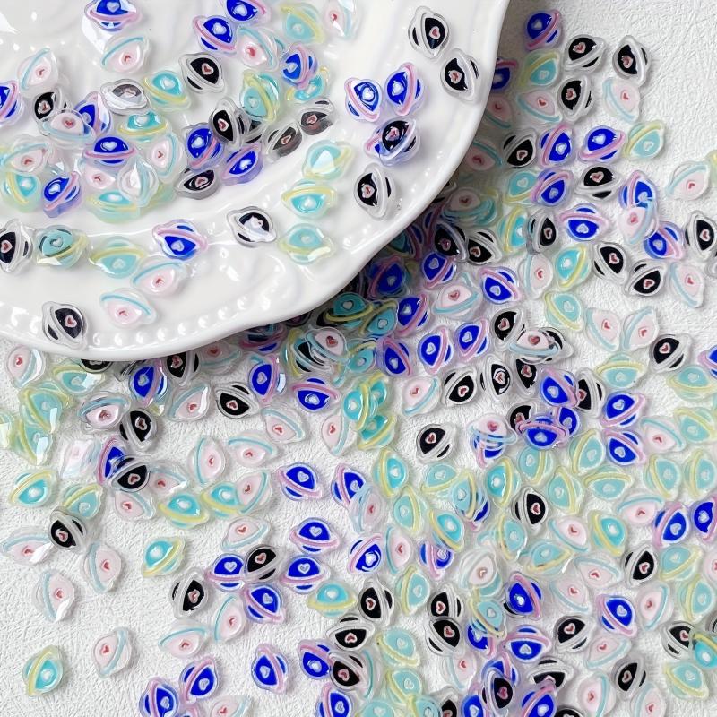 20 pcs Planet Nail Charms Resin Beads for DIY Nail Art and Jewelry