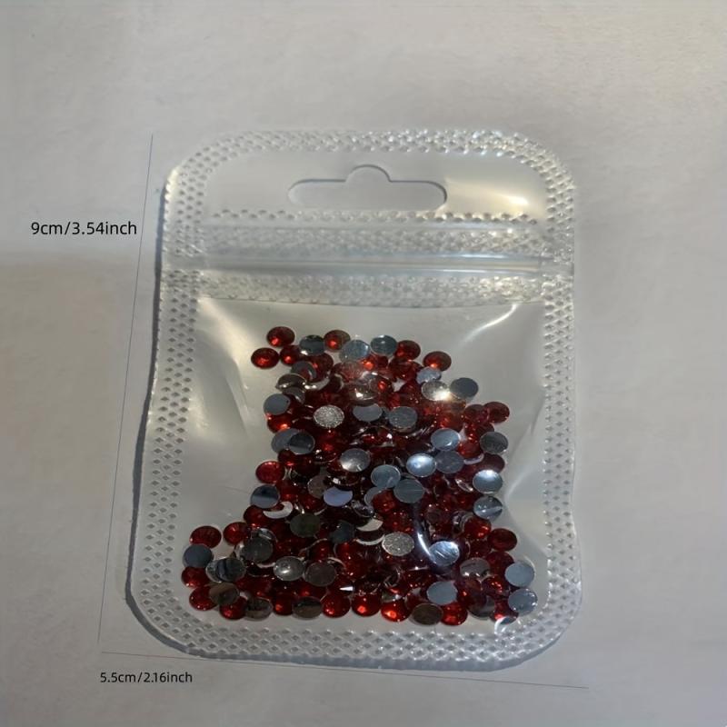 1000-2000pcs Iridescent Nail Art Rhinestones Crystal Gemstones