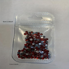 1000-2000pcs Iridescent Nail Art Rhinestones Crystal Gemstones