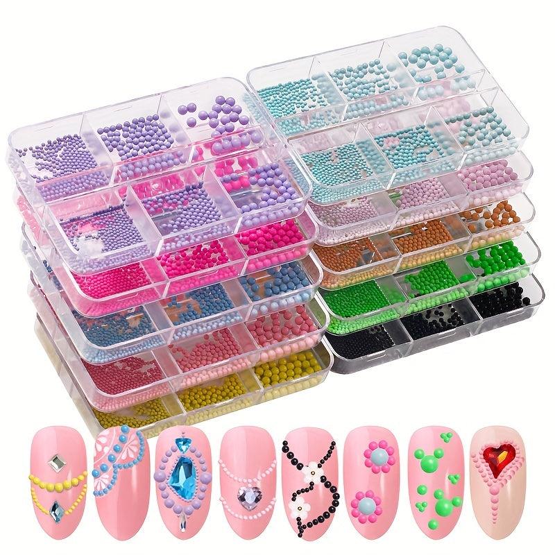3D Nail Round Ball Mixed Grids - Nail Art Supplies and Accessories