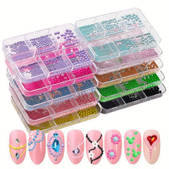 3D Nail Round Ball Mixed Grids - Nail Art Supplies and Accessories