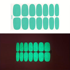 Luminous Self Adhesive Gel Nail Strips with Half Moon Nail File