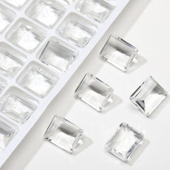 10pcs Crystal Nail Art Rhinestones Rectangel Gemstones DIY Nail Art