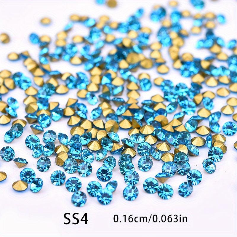 Glass Rhinestone 1440pcs Nail Crystal Stone Strass Glitters