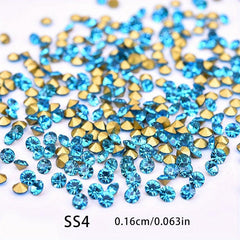 Glass Rhinestone 1440pcs Nail Crystal Stone Strass Glitters