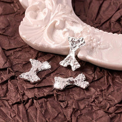 10 pcs 3D Alloy Bow Nail Charms for Manicure Jewelry and Nail Art