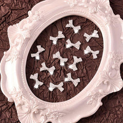 10 pcs 3D Alloy Bow Nail Charms for Manicure Jewelry and Nail Art