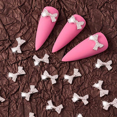 10 pcs 3D Alloy Bow Nail Charms for Manicure Jewelry and Nail Art