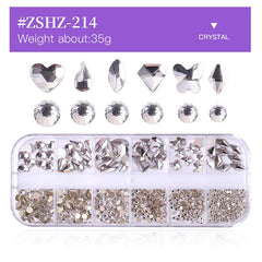 3D FlatBack Rhinestones Crystals Glass Nail Art Decoration