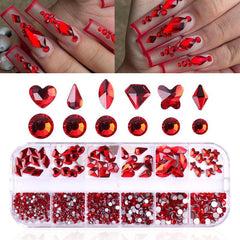 3D FlatBack Rhinestones Crystals Glass Nail Art Decoration