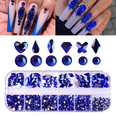 3D FlatBack Rhinestones Crystals Glass Nail Art Decoration
