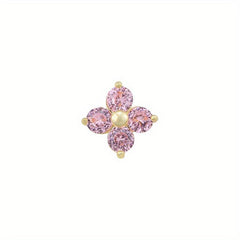 Colorful 3D Alloy Flower Nail Art Charm Decorations